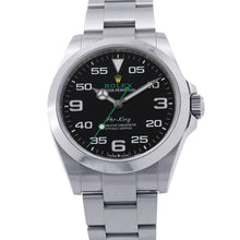将图像加载到图库查看器中，ROLEX Air-King W40mm Stainless Steel Black Dial126900
