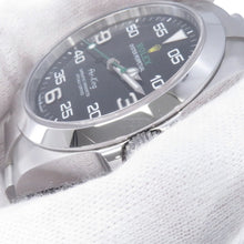 将图像加载到图库查看器中，ROLEX Air-King W40mm Stainless Steel Black Dial126900
