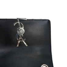 将图像加载到图库查看器中，SAINT LAURENT PARIS Vicky Chain Shoulder Bag Black538439AACIE1000 Patent Leather Size Small
