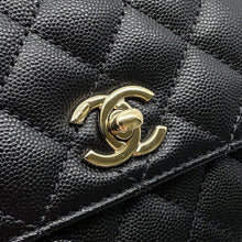 Load image into Gallery viewer, CHANEL Coco Handle 2WAYHandbag BlackA92990 Caviar Leather Size XS
