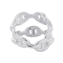 Load image into Gallery viewer, HERMES Chaine d'Ancre Double Row Ring Size 53/#13 SV925
