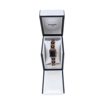 Load image into Gallery viewer, CHANEL Premiere Original Edition M H26.1mmxW20mm Stainless Steel 18KYG Leather Black DialH6951
