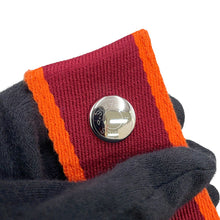 将图像加载到图库查看器中，HERMES Brid a Black Orange・Feu Canvas Size PM
