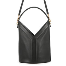 将图像加载到图库查看器中，SAINT LAURENT PARIS Y Top Handle Bucket Bag Black840891AAEZC1000 Leather
