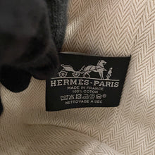 将图像加载到图库查看器中，HERMES Brid a Black Natural Canvas Size PM
