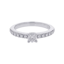 将图像加载到图库查看器中，BVLGARI Roma Amor Diamond Ring Size No. 10 PT950
