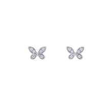 Load image into Gallery viewer, GRAFF Pave Butterfly Diamond Petit Stud EarringsRGE1563 18K White Gold

