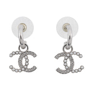 CHANEL CC Logo EarringsABD477-B16782-NY391 Gold Plated Rhinestone Faux Pearl