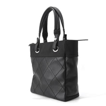 将图像加载到图库查看器中，CHANEL Paris-Biarritz Tote BlackA34208 Leather Canvas Size PM
