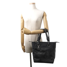 将图像加载到图库查看器中，CHANEL Paris-Biarritz Tote BlackA34208 Leather Canvas Size PM
