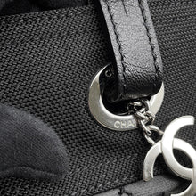 将图像加载到图库查看器中，CHANEL Paris-Biarritz Tote BlackA34208 Leather Canvas Size PM
