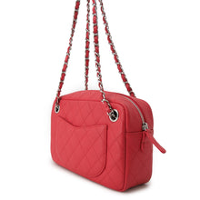 将图像加载到图库查看器中，CHANEL CC Logo Shoulder Bag RedA91731 Caviar Leather
