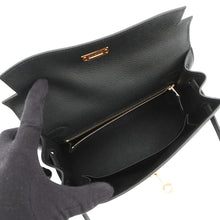 Load image into Gallery viewer, HERMES Kelly Sellier Black Epsom Size 25
