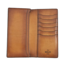 将图像加载到图库查看器中，Berluti Sequoia Long Wallet Blue Flash Leather
