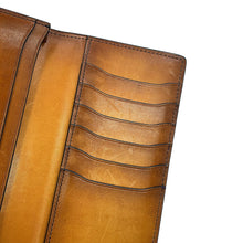 将图像加载到图库查看器中，Berluti Sequoia Long Wallet Blue Flash Leather
