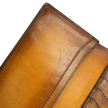 将图像加载到图库查看器中，Berluti Sequoia Long Wallet Blue Flash Leather
