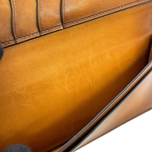 将图像加载到图库查看器中，Berluti Sequoia Long Wallet Blue Flash Leather
