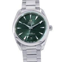 将图像加载到图库查看器中，OMEGA Seamaster Aqua Terra 150M Co-Axial Master Chronometer W38mm Stainless Steel Green Dial220.10.38.20.10.003
