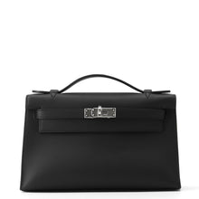 Load image into Gallery viewer, HERMES PochetteKelly Black Swift Leather
