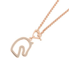 Load image into Gallery viewer, HERMES Tonnerre Cheval Necklace Marong rasse Metal Enamel
