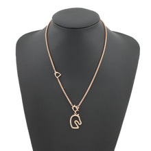 Load image into Gallery viewer, HERMES Tonnerre Cheval Necklace Marong rasse Metal Enamel
