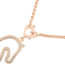 Load image into Gallery viewer, HERMES Tonnerre Cheval Necklace Marong rasse Metal Enamel
