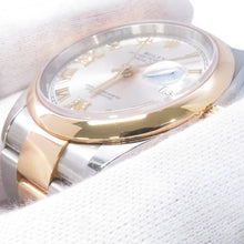 Load image into Gallery viewer, ROLEX Datejust W36mm Stainless Steel K18YG Silver Dial126203
