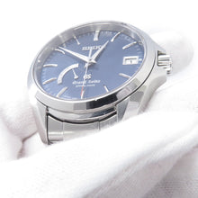 Load image into Gallery viewer, SEIKO Grand Seiko Date Power Reserve W39mm Stainless Steel Blue DialSBGA075

