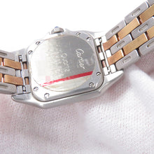 将图像加载到图库查看器中，CARTIER PANTHERE SM 2 Row H30mm×W22mm Stainless Steel K18YG Ivory DialW25029B6
