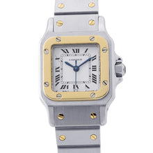 Load image into Gallery viewer, CARTIER Santos Garbe SM H34mm×W23.5mm Stainless Steel K18YG White Dial0902
