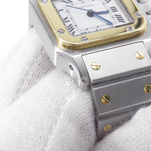 Load image into Gallery viewer, CARTIER Santos Garbe SM H34mm×W23.5mm Stainless Steel K18YG White Dial0902
