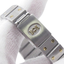 Load image into Gallery viewer, CARTIER Santos Garbe SM H34mm×W23.5mm Stainless Steel K18YG White Dial0902

