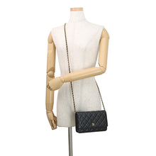 Load image into Gallery viewer, CHANEL Matelasse Classic Chain Wallet BlackAP0250 Caviar Leather
