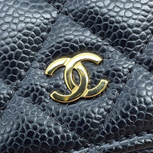 Load image into Gallery viewer, CHANEL Matelasse Classic Chain Wallet BlackAP0250 Caviar Leather
