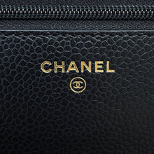 Load image into Gallery viewer, CHANEL Matelasse Classic Chain Wallet BlackAP0250 Caviar Leather
