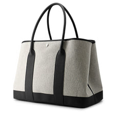 Load image into Gallery viewer, HERMES Neo Garden Voyage Ecru/Black Toile Offiche Negonda Leather Size 41
