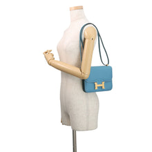 Load image into Gallery viewer, HERMES Constance3 Miroir New Blue Jean Epsom Size Mini
