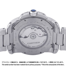 将图像加载到图库查看器中，CARTIER Calibre de Cartier W42mm Stainless Steel White DialW7100015
