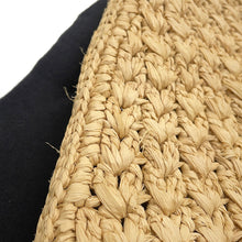 Load image into Gallery viewer, CELINE Cabas Triomphe Triangle Basket Bag Brown119772GP4.02NT Raffia Leather
