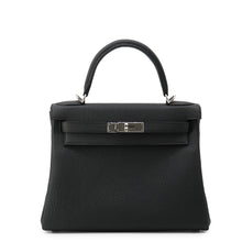 Load image into Gallery viewer, HERMES Kelly Retourne Black Togo Leather Size 28
