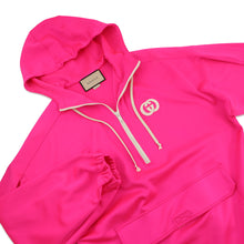 将图像加载到图库查看器中，GUCCI Interlocking G Hoodie Size S Pink650618 Polyester94% Polyurethane6%
