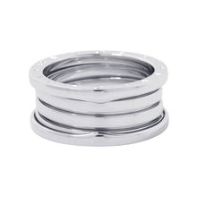 Load image into Gallery viewer, BVLGARI B.Zero1 Ring 4-band Size 60/#20 18K White Gold
