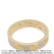 Load image into Gallery viewer, CARTIER Love Ring Small Model Pave Size 50/#10 SmallB4083350/B4083300 18K Yellow Gold
