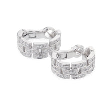 Load image into Gallery viewer, CARTIER Maillon PANTHERE Earring PaveB8032600 18K White Gold
