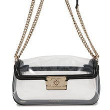 将图像加载到图库查看器中，CHANEL Shoulder Transparent/BlackA67557 Plastics Size Mini
