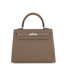 将图像加载到图库查看器中，HERMES Kelly Sellier sewing Etoupe Epsom Size 25
