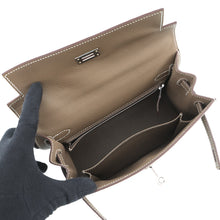 将图像加载到图库查看器中，HERMES Kelly Sellier sewing Etoupe Epsom Size 25
