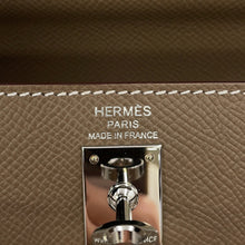 将图像加载到图库查看器中，HERMES Kelly Sellier sewing Etoupe Epsom Size 25
