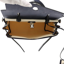 Load image into Gallery viewer, HERMES Herbag zip White/Blue Saphir Toile Military Vache Hunter Leather Size PM
