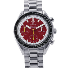 将图像加载到图库查看器中，OMEGA Speedmaster Racing Michael Schumacher W39mm Stainless Steel Red Dial3510.61
